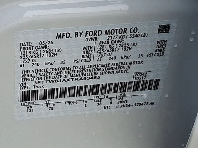 New 2026 Oxford White Ford XLT image 14