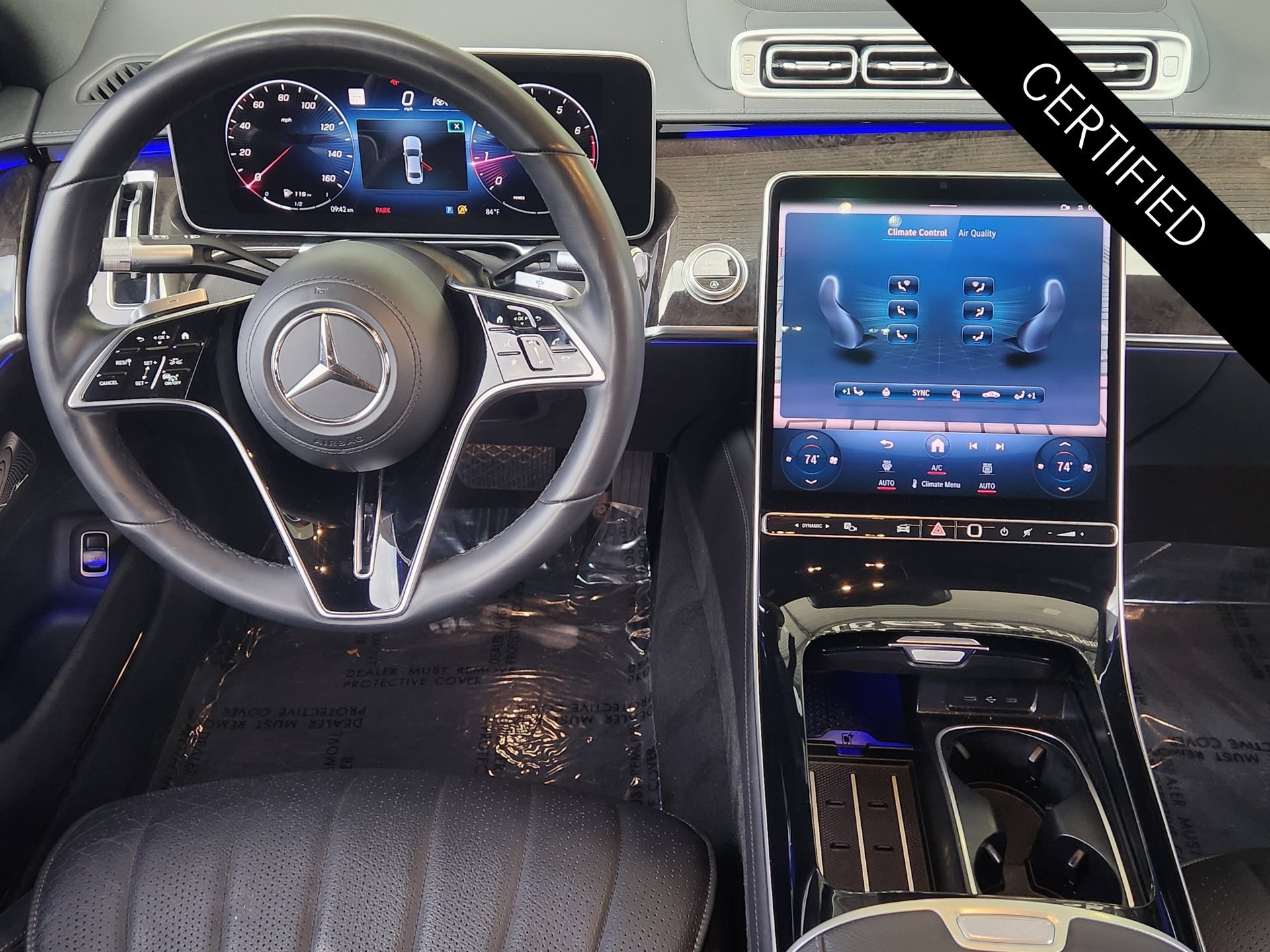 Certified Used 2022 Obsidian Black Metallic Mercedes-Benz S 500 image 27