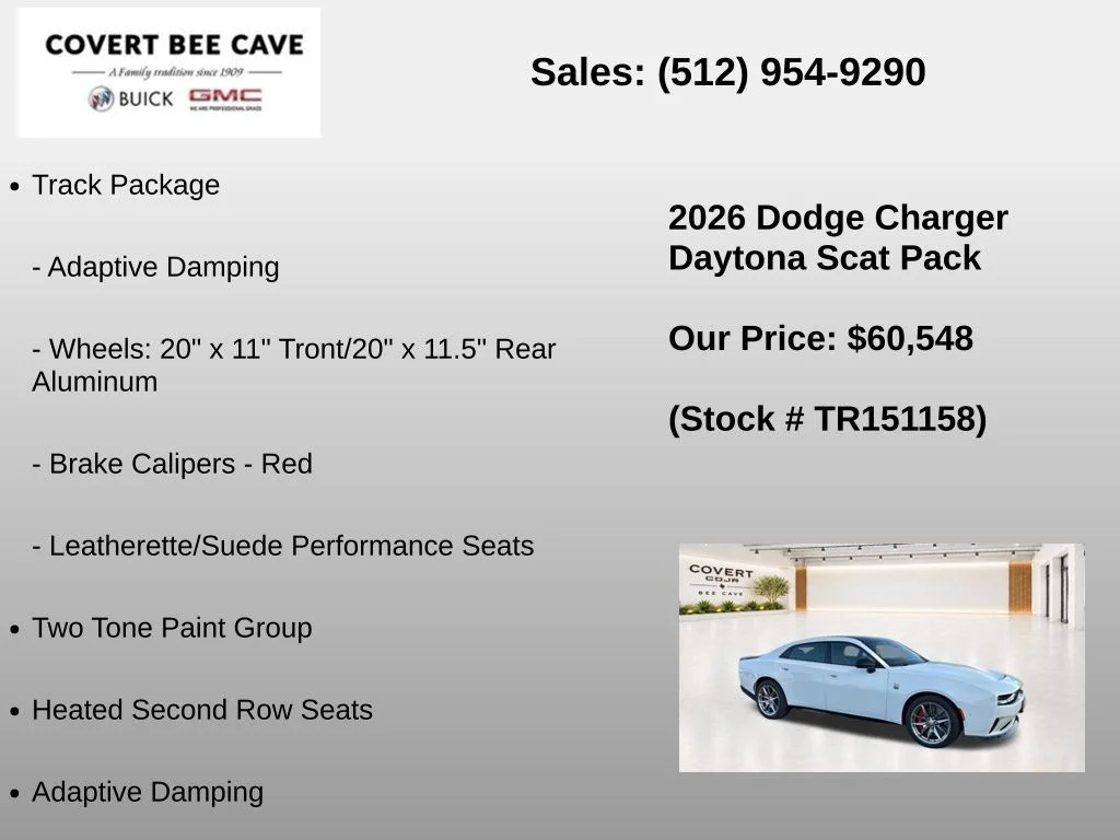 New 2026 White Knuckle Exterior Paint Dodge R/T Scat Pack image 14