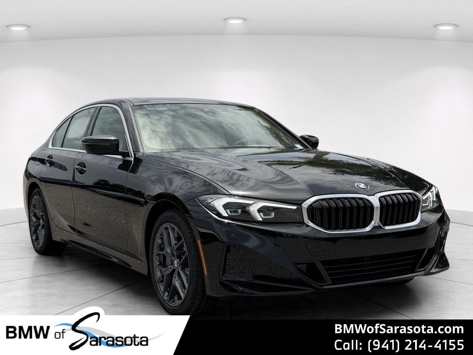 New 2026 Black Sapphire Metallic BMW 330i image 1