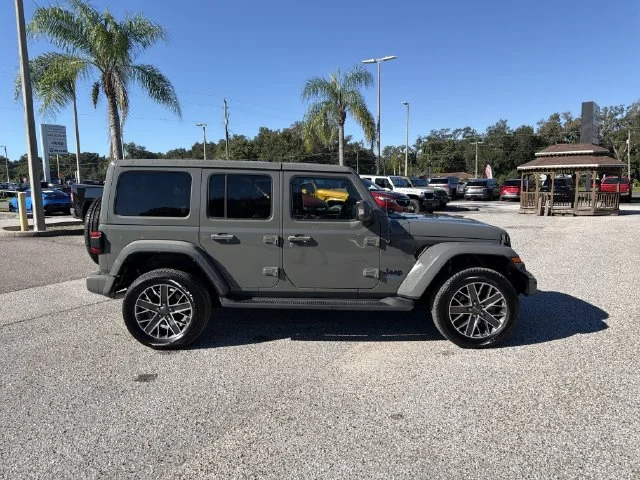 Used 2022 Gray Jeep Unlimited Sahara 4xe image 3