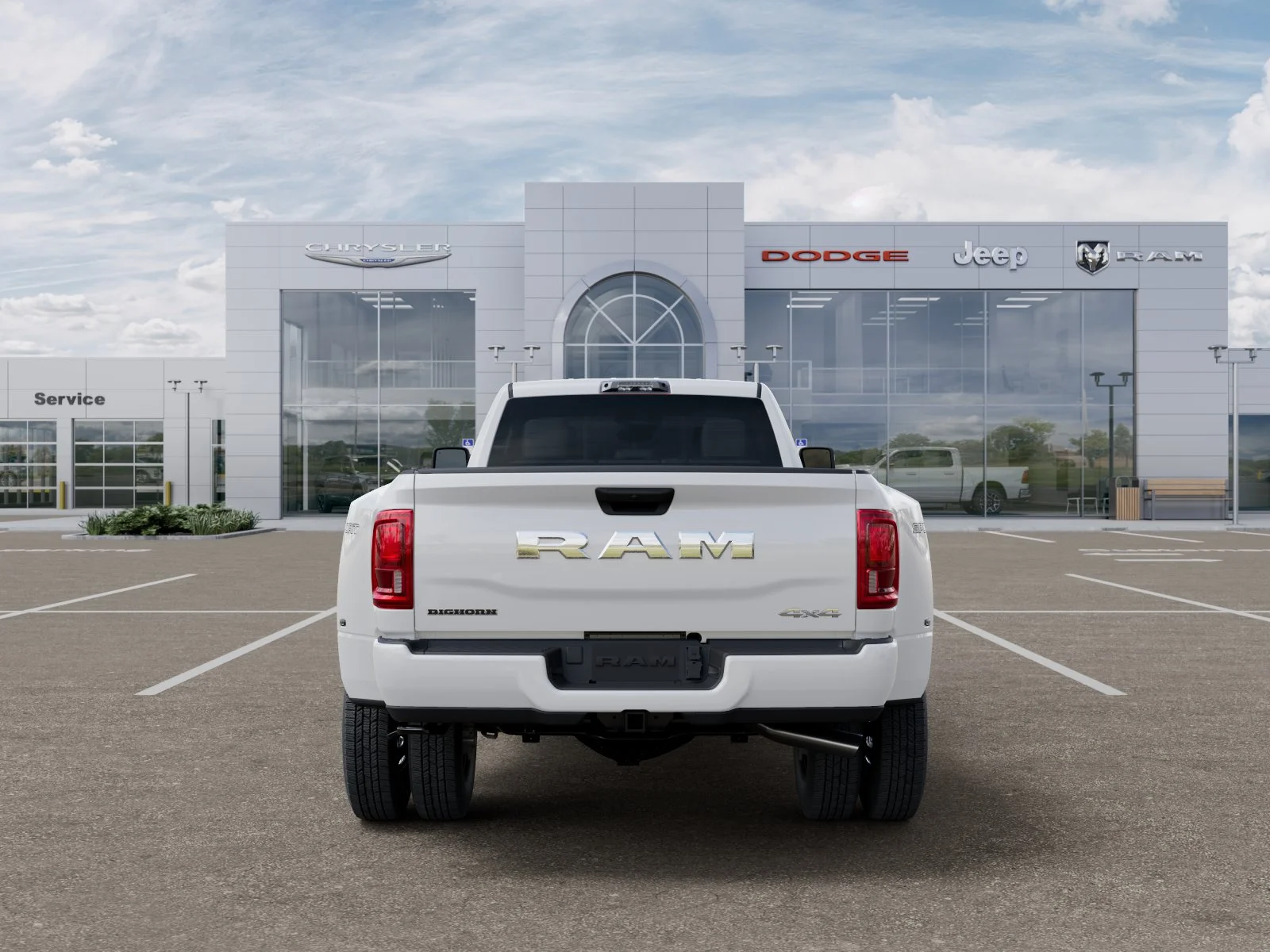 New 2026 Bright White Clear-Coat Exterior Paint RAM Big Horn image 35