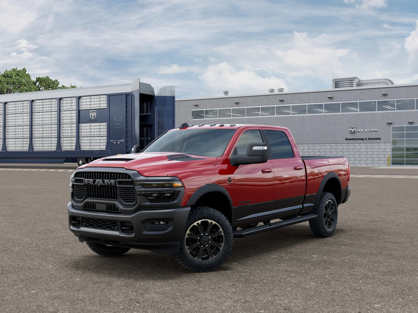 New 2026 Flame Red Clear-Coat Exterior Paint RAM Rebel image 26