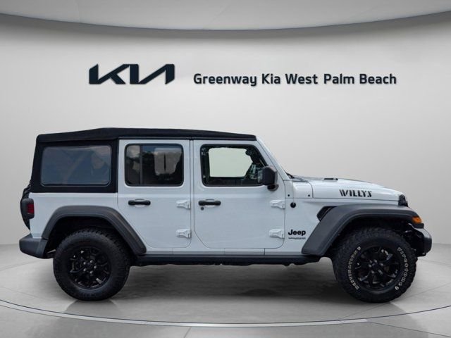 Used 2021 White Jeep Unlimited Willys image 8