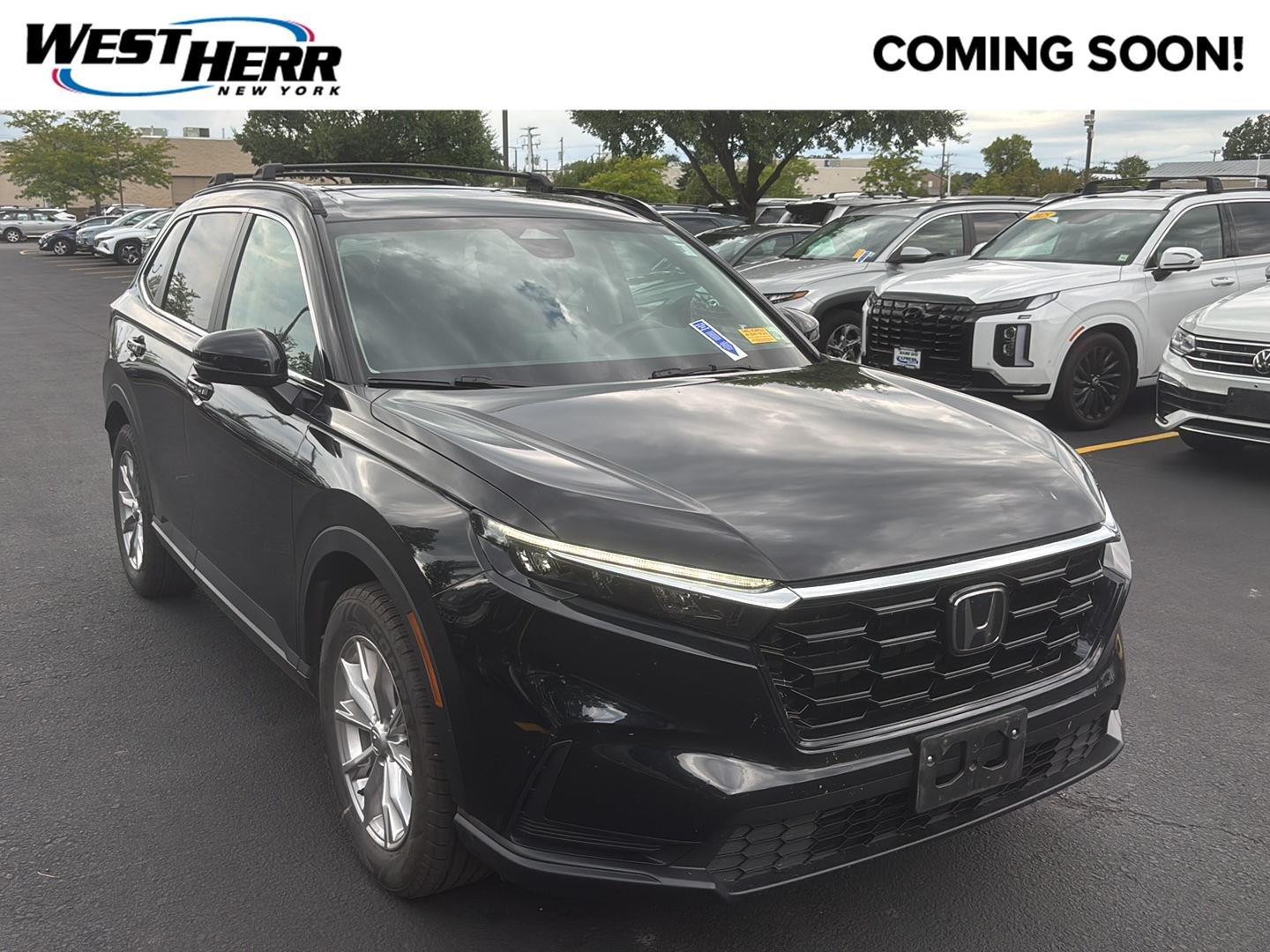 Used 2024 Crystal Black Pearl Honda EX image 1