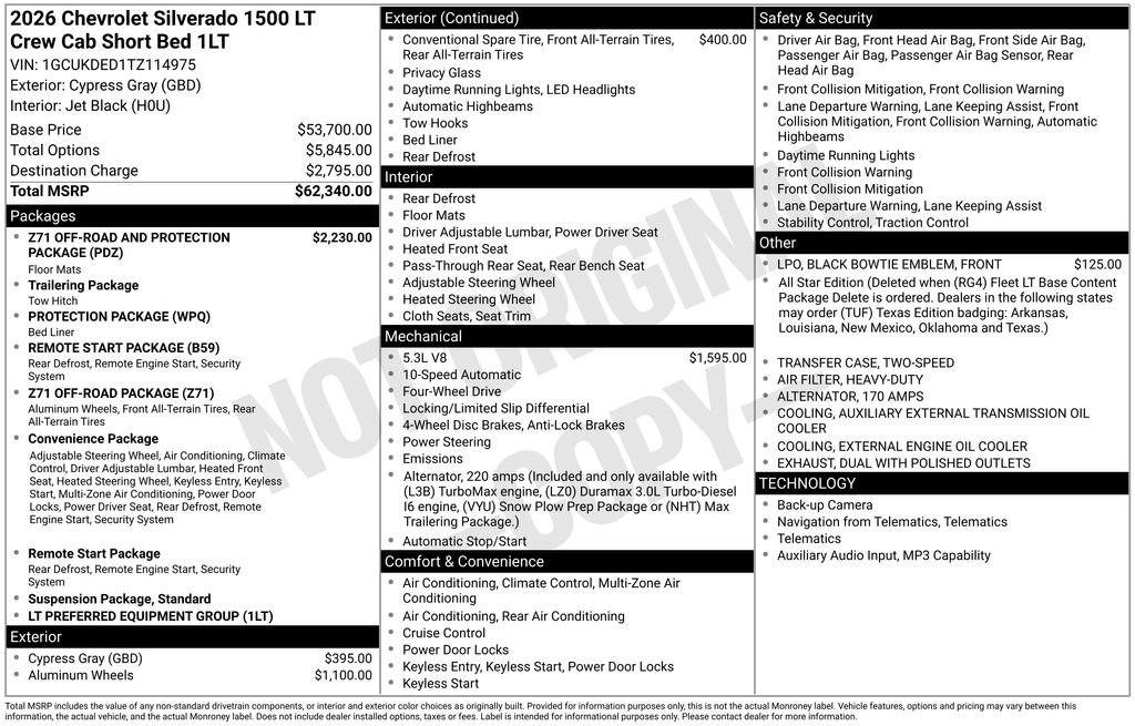 Certified Used 2026 Gray Chevrolet LT image 24