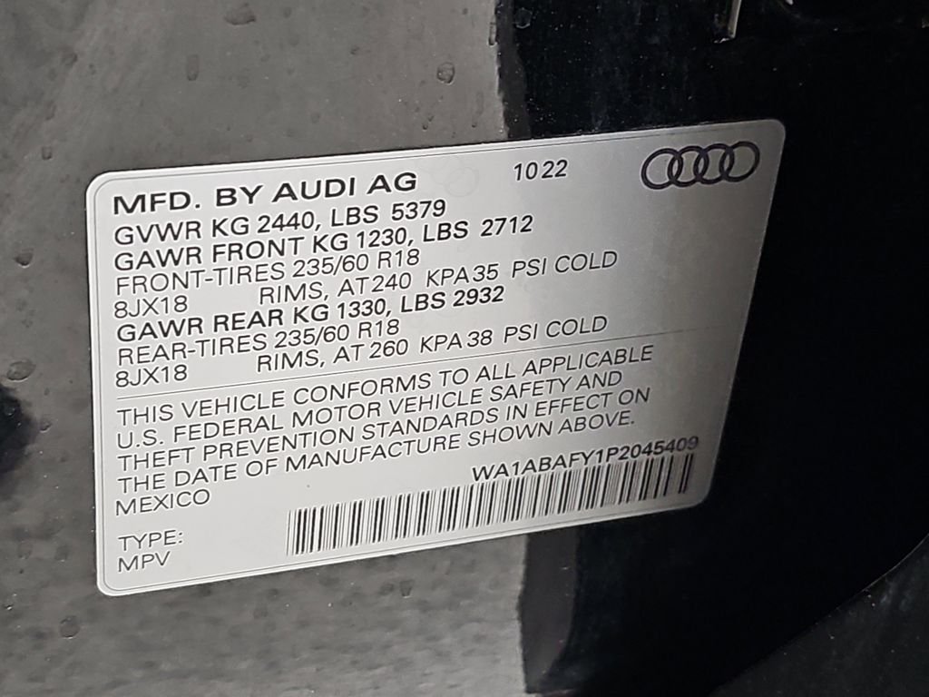 Used 2023 Black Audi 40 Premium image 38