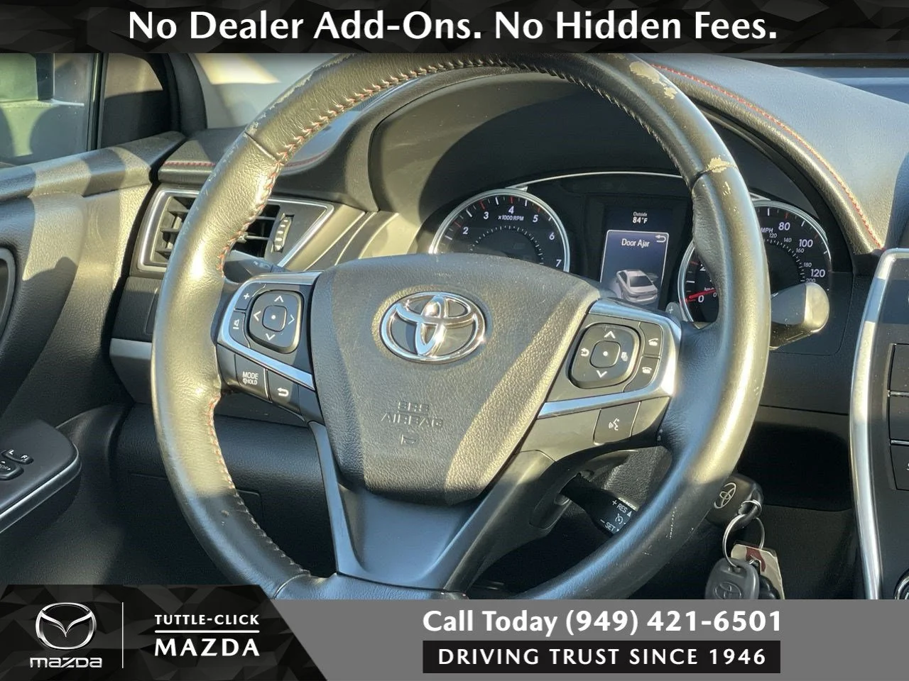 Used 2017 CELESTIAL SILVER Toyota SE image 15