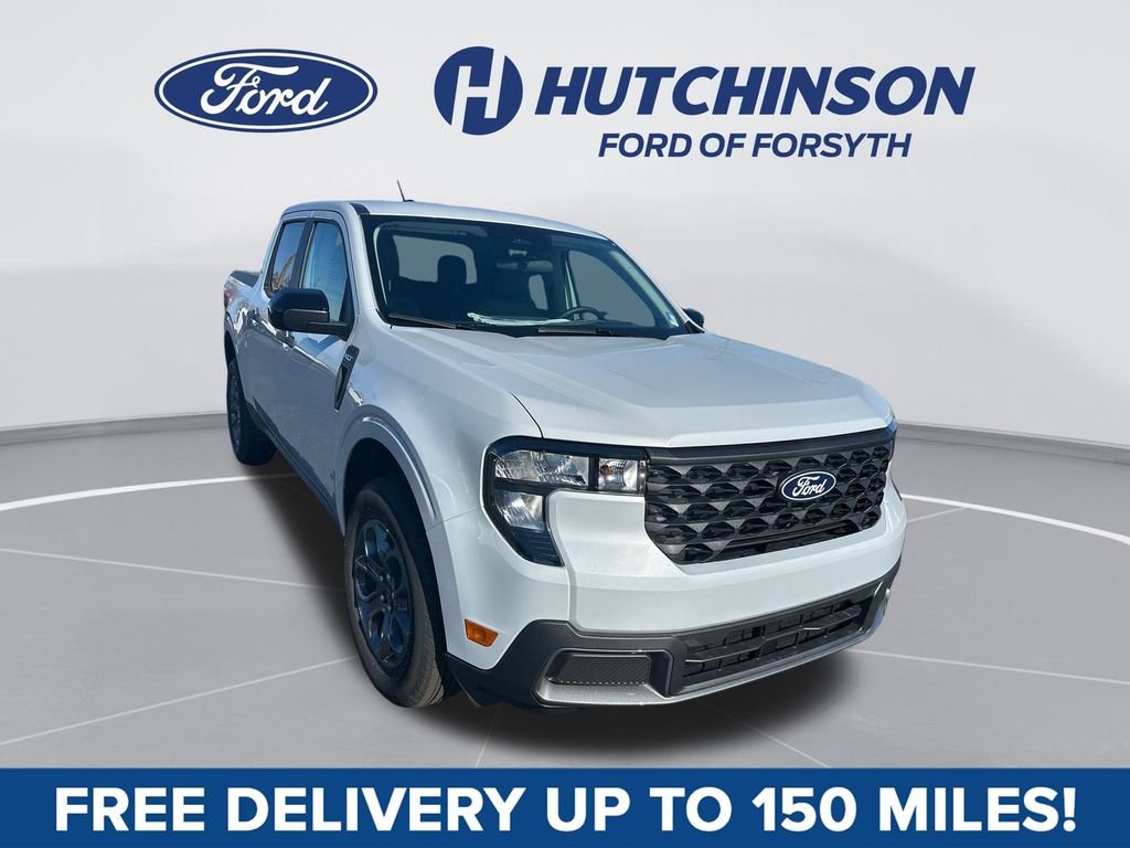 White Metallic 2025 Ford Maverick XLT SuperCrew FWD Pickup Truck Front-Wheel Drive