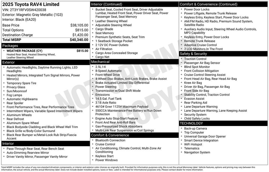 Used 2025 Gray Toyota Limited image 32