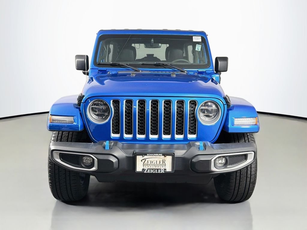 Used 2022 Blue Jeep Unlimited Sahara 4xe image 2