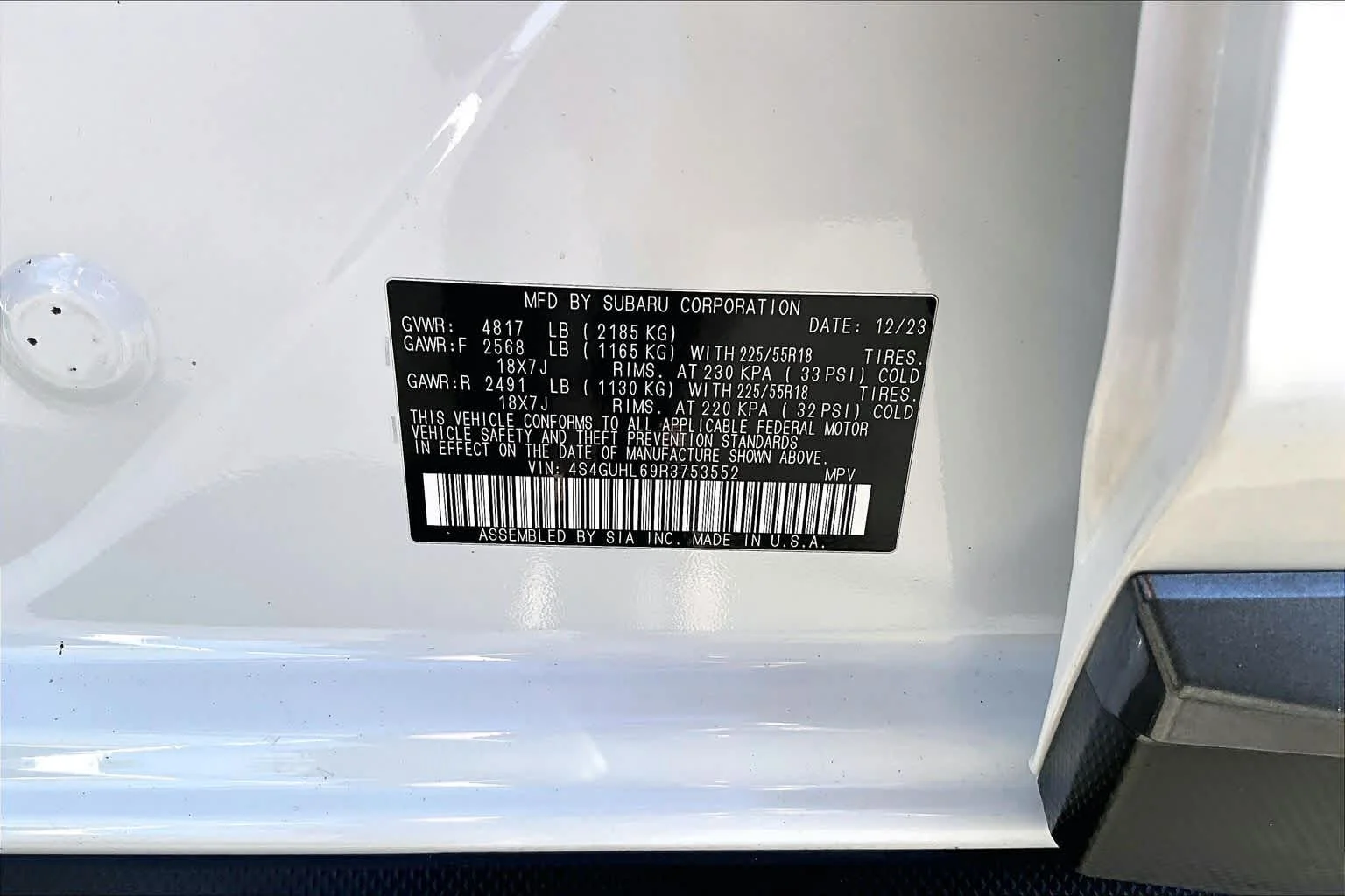 Used 2024 Crystal White Pearl Subaru Limited image 35