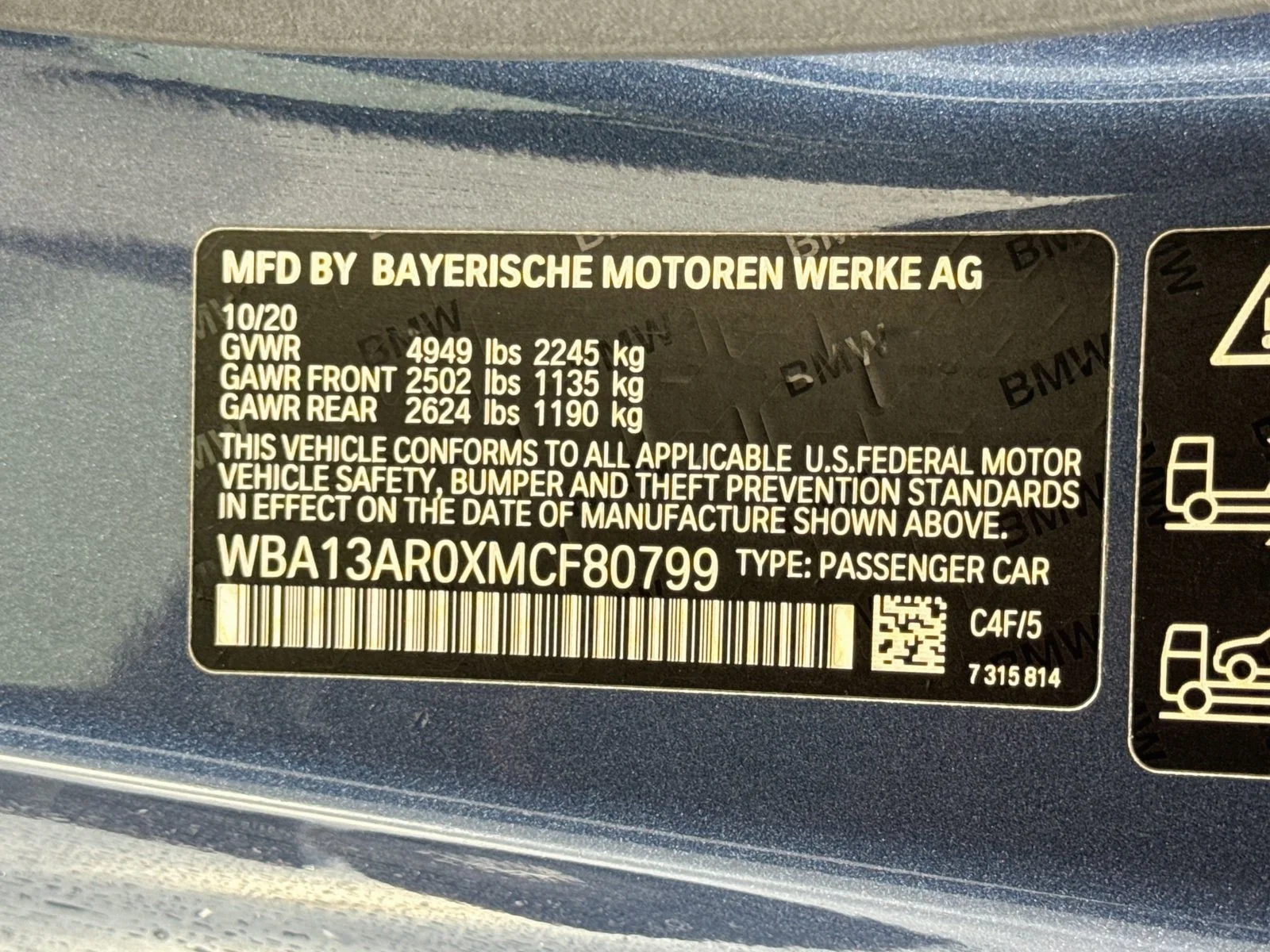 Used 2021 Arctic Race Blue Metallic BMW M440i xDrive image 30