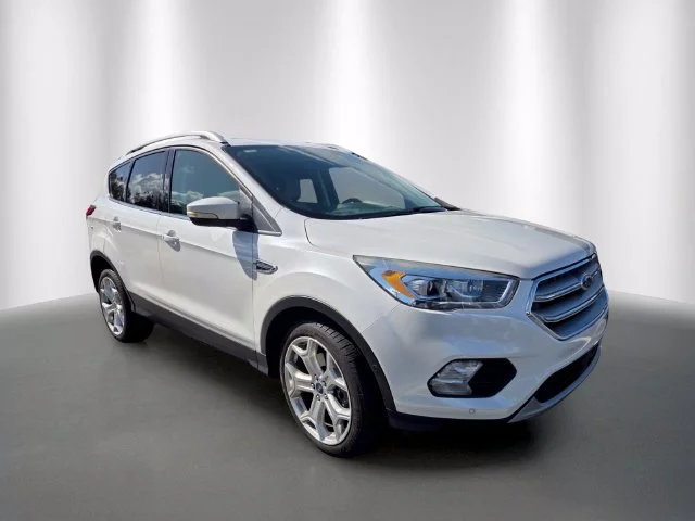Certified Used 2019 White Platinum Clearcoat Metallic Ford Titanium image 5