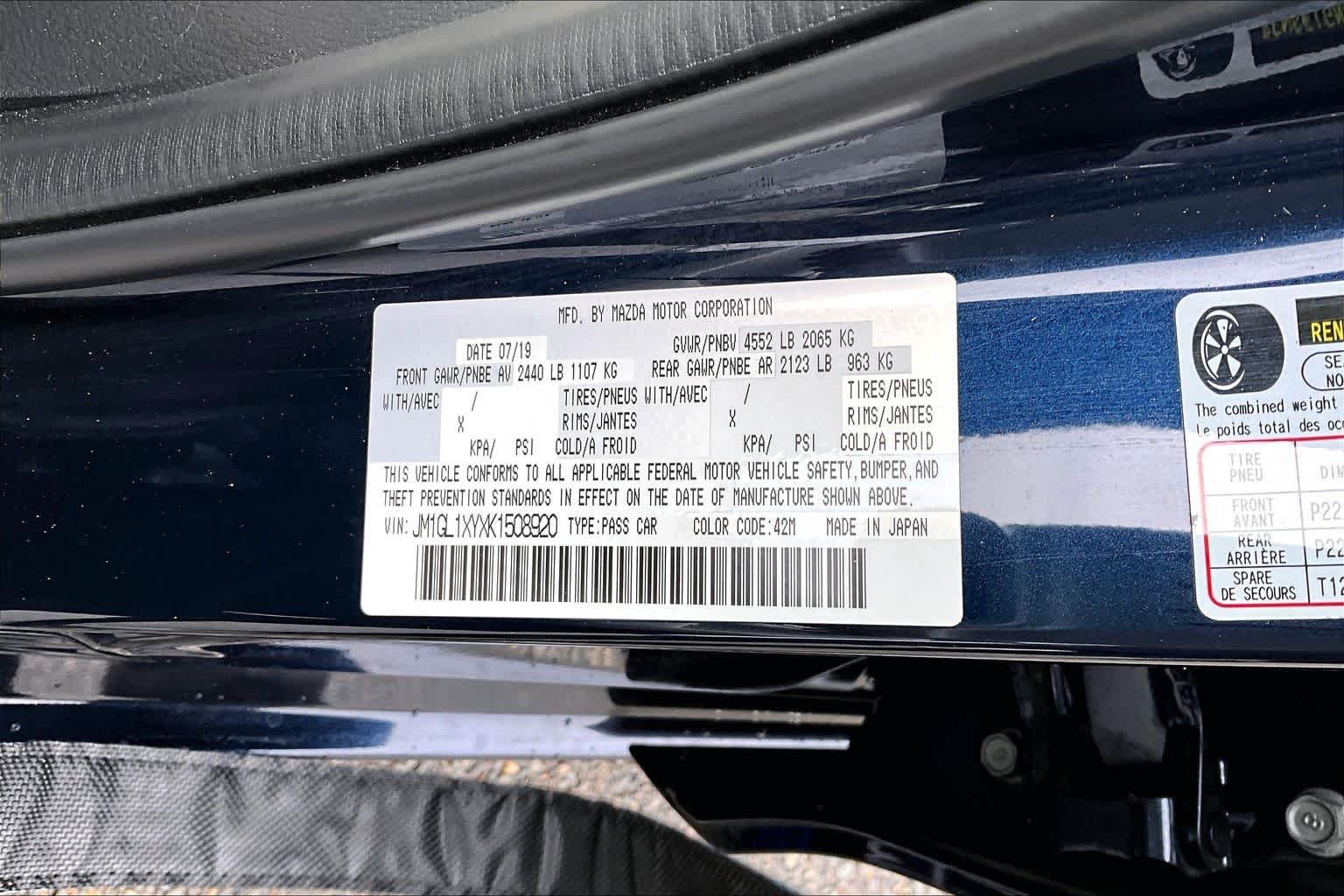 Used 2019 Deep Crystal Blue Mazda Signature image 36
