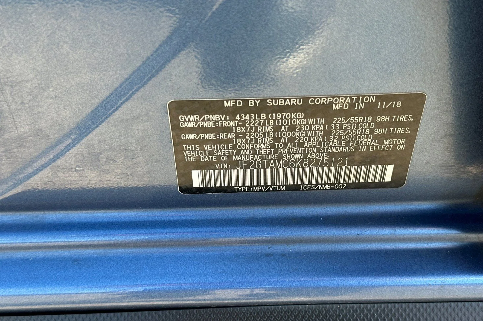 Used 2019 Quartz Blue Pearl Subaru 2.0i Limited image 31