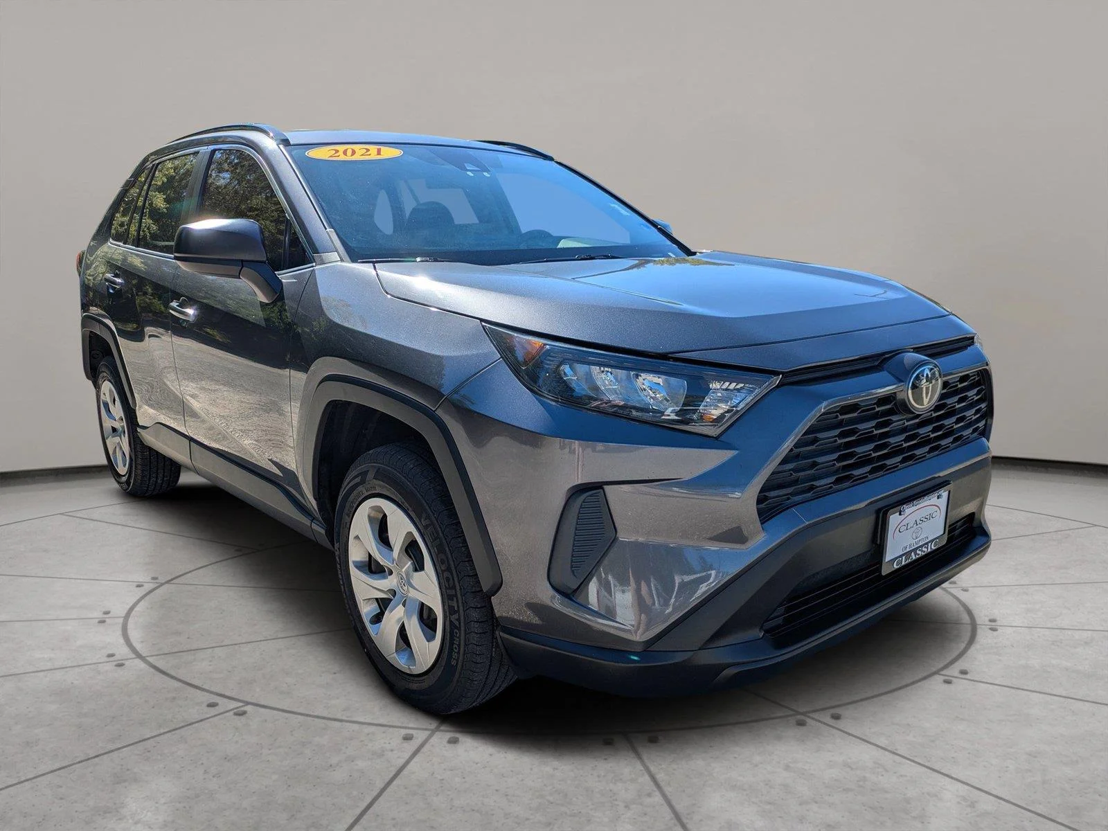Used 2021 Magnetic Gray Metallic Toyota LE image 1