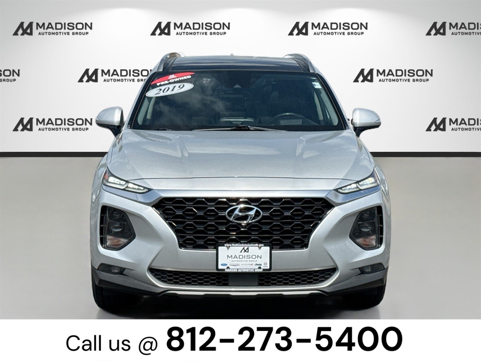 Used 2019 Hyundai Santa Fe Ultimate with VIN 5NMS53AD7KH006345 for sale in Madison, IN