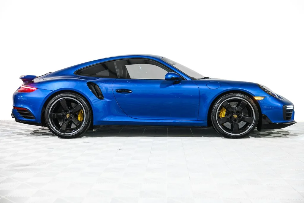 Used 2018 Blue Porsche Turbo S image 2