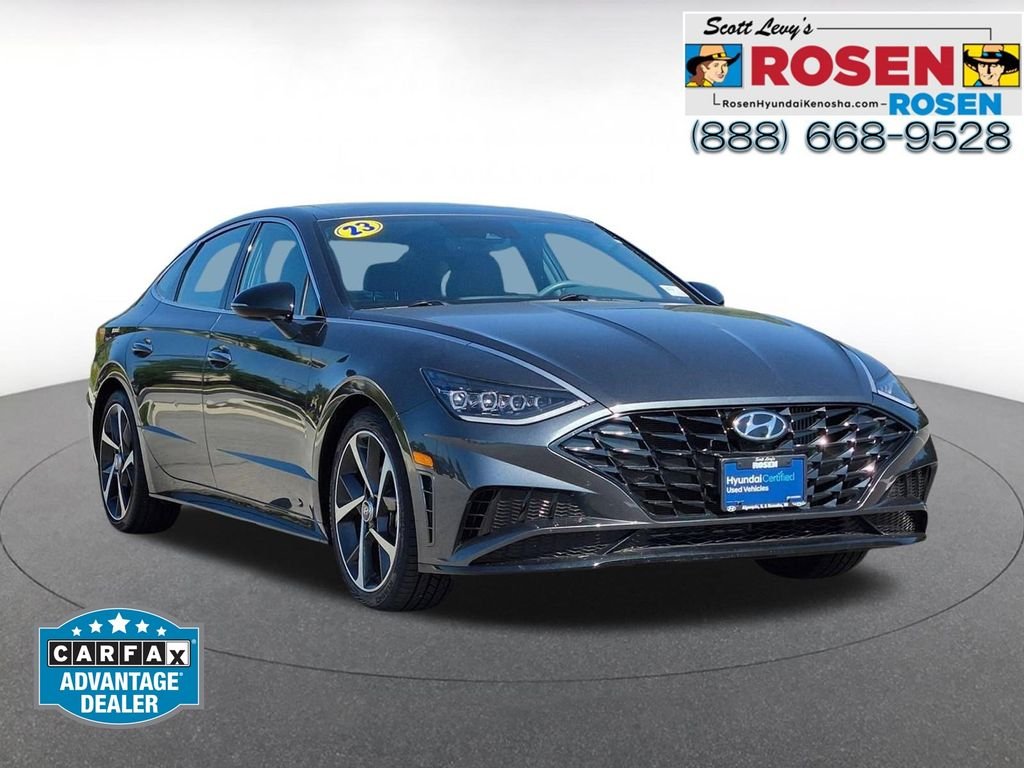 Certified Used 2023 Gray Hyundai SEL Plus image 1