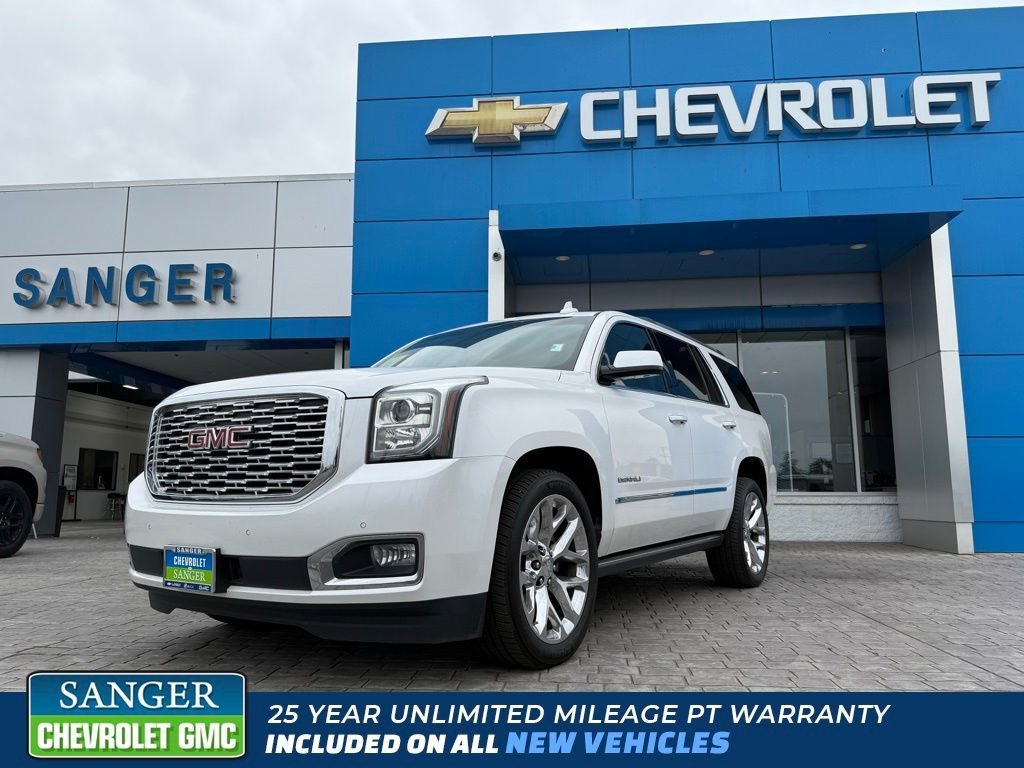WHITE FROST TRICOAT 2018 GMC Yukon Denali 4WD SUV / Crossover Four-Wheel Drive