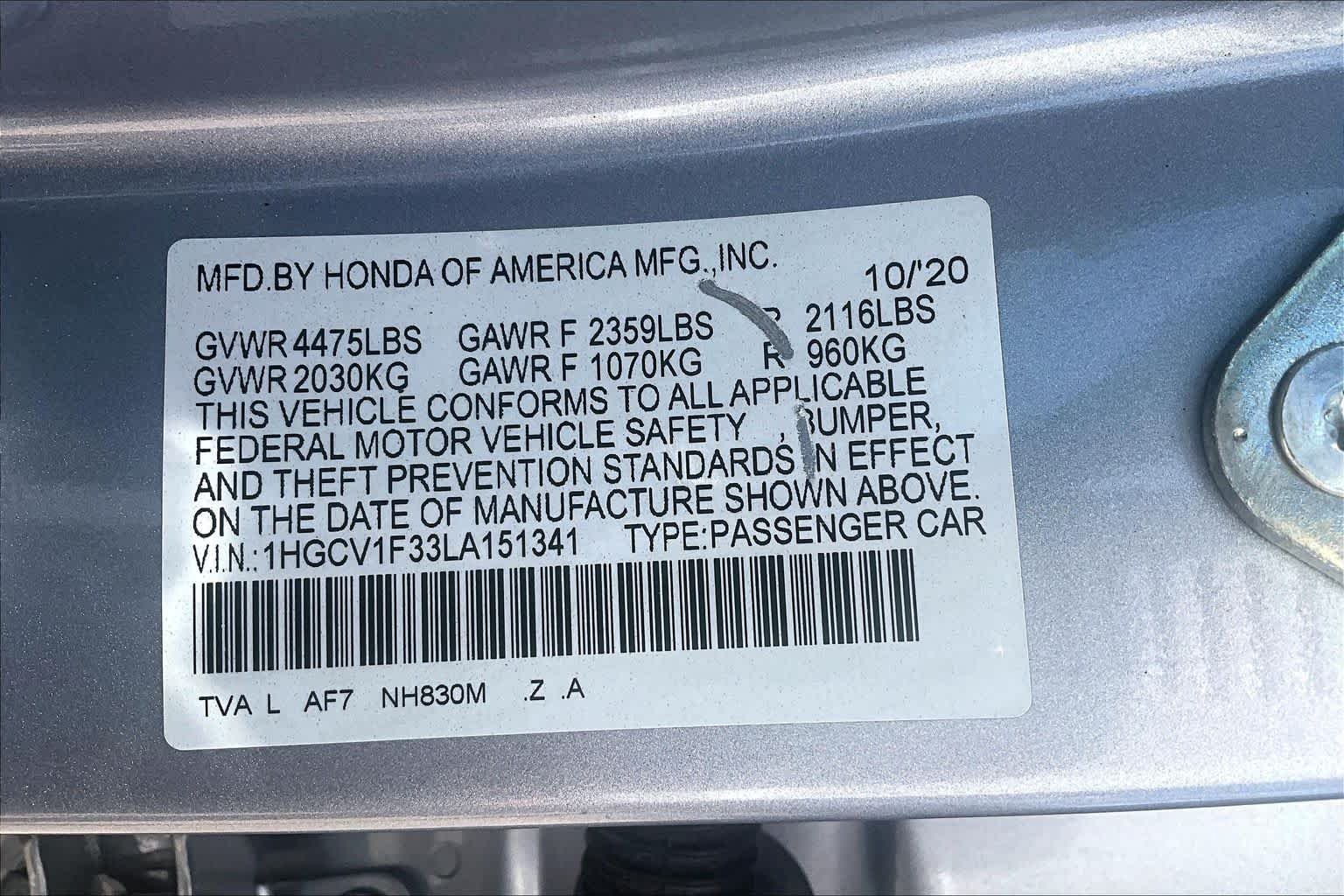 Used 2020 Lunar Silver Metallic Honda Sport image 37