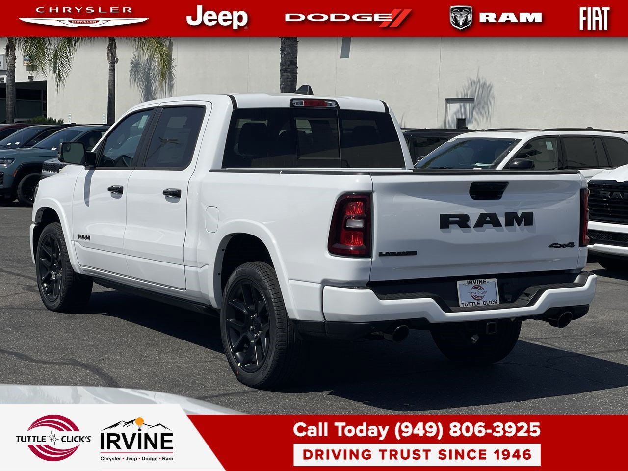 New 2026 Bright White Clear-Coat Exterior Paint RAM Laramie image 4