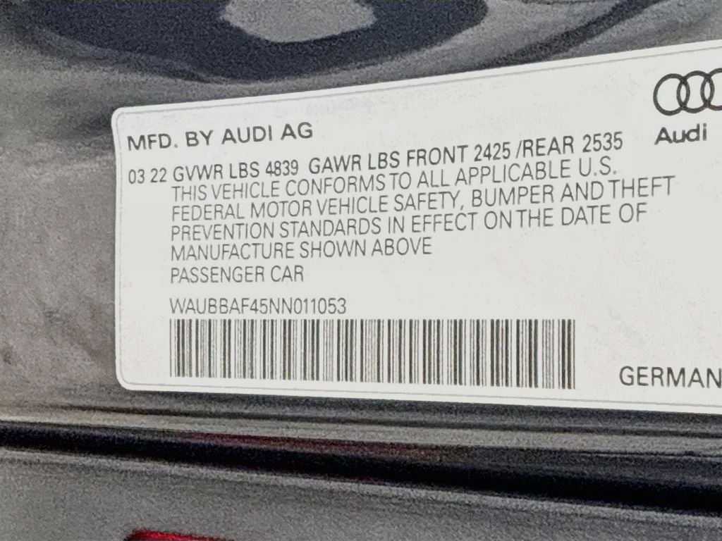 Used 2022 Gray Audi 40 Premium Plus image 33