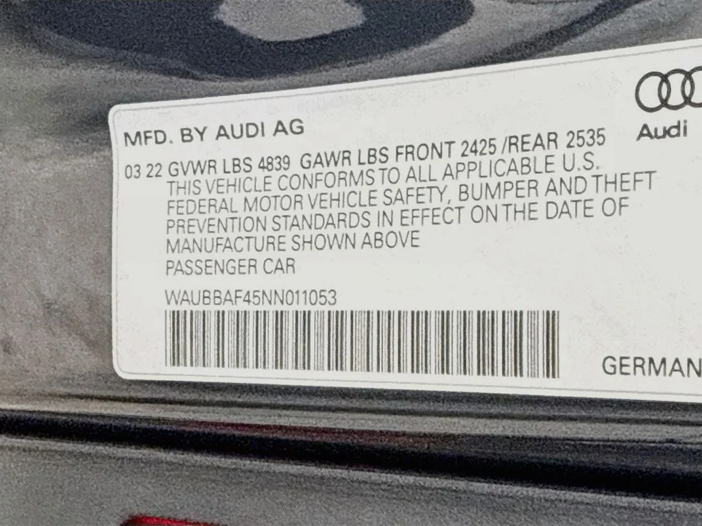 Used 2022 Gray Audi 40 Premium Plus image 33