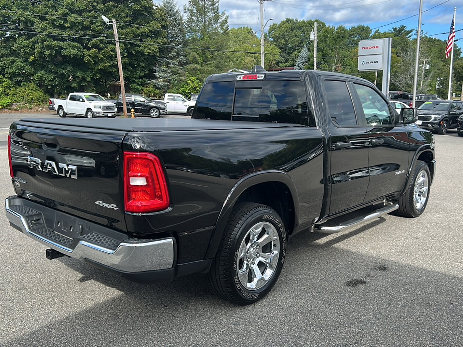 Certified Used 2025 Diamond Black Crystal Pearlcoat Ram Big Horn Quad Cab 4x4 6