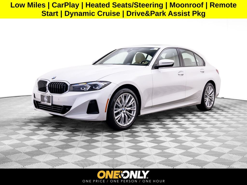 Used 2023 White Metallic BMW 330i xDrive image 1