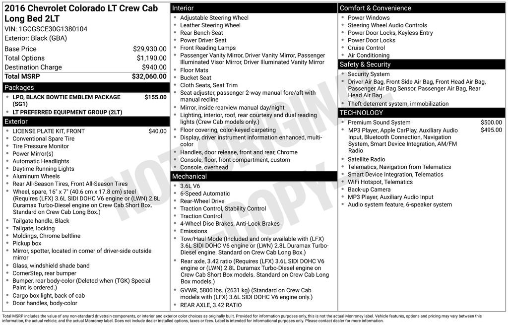 Used 2016 Black Chevrolet LT image 2