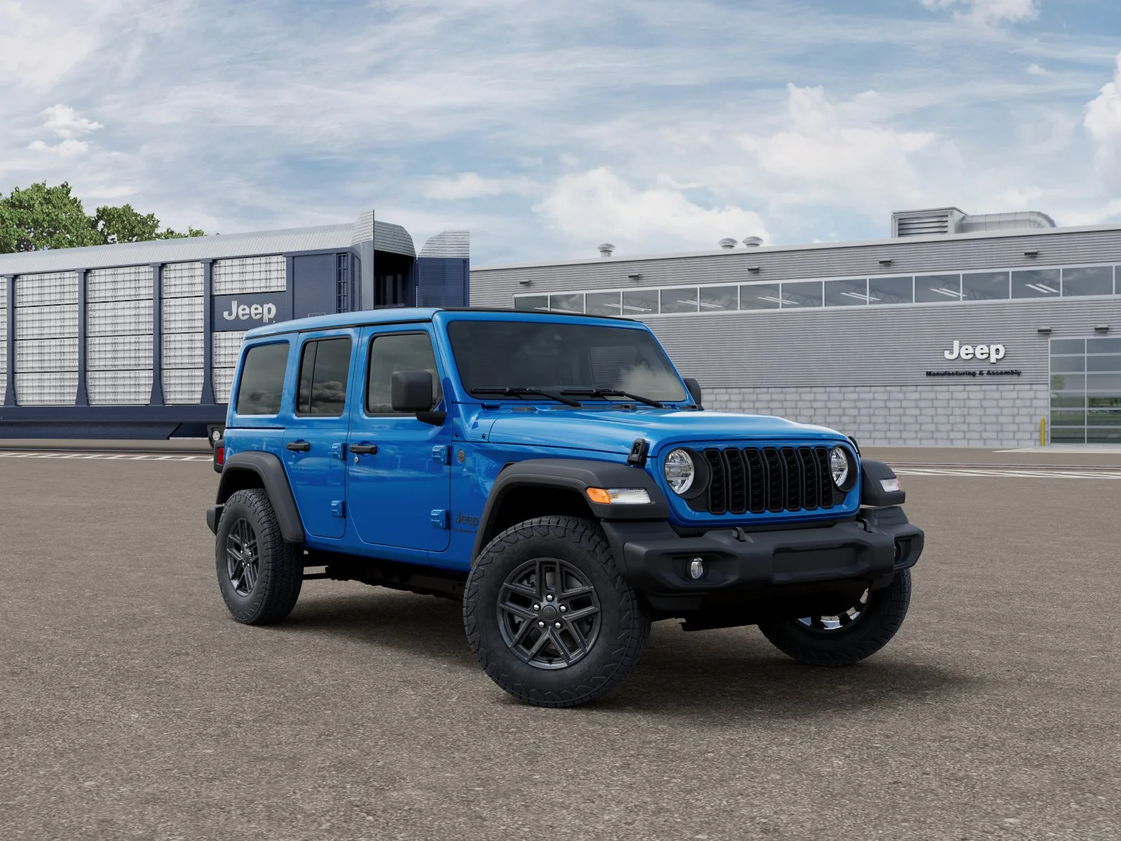 New 2026 Hydro Blue Pearl-Coat Exterior Paint Jeep Sport S image 3
