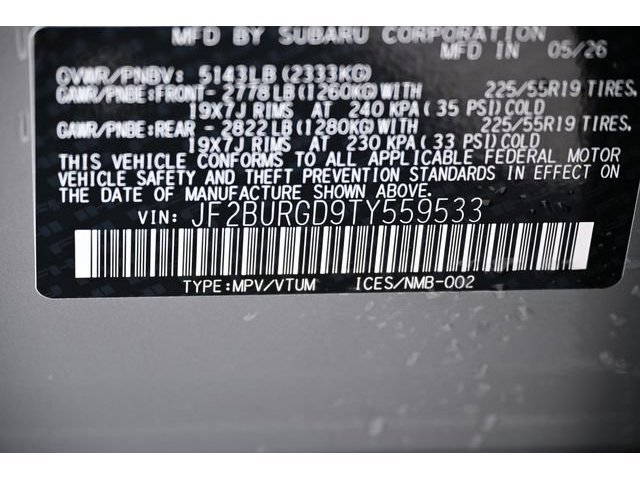 New 2026 Gray Subaru Limited XT image 54