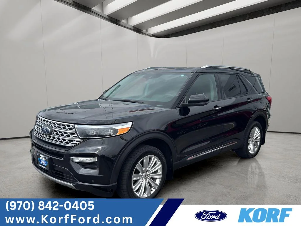 Used 2021 Black Ford Limited Hybrid image 1