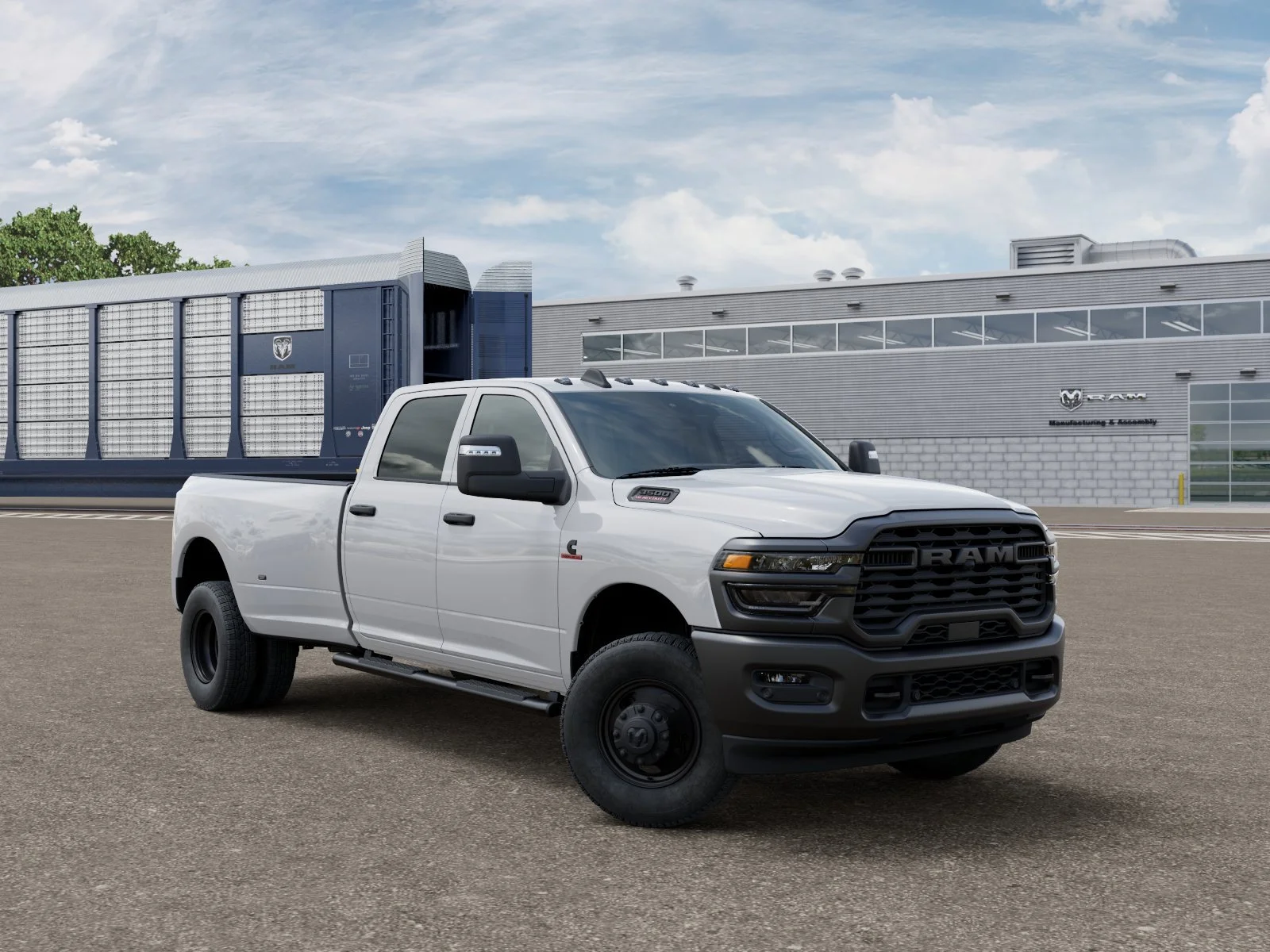 New 2026 Bright White Clear-Coat Exterior Paint RAM Tradesman image 3