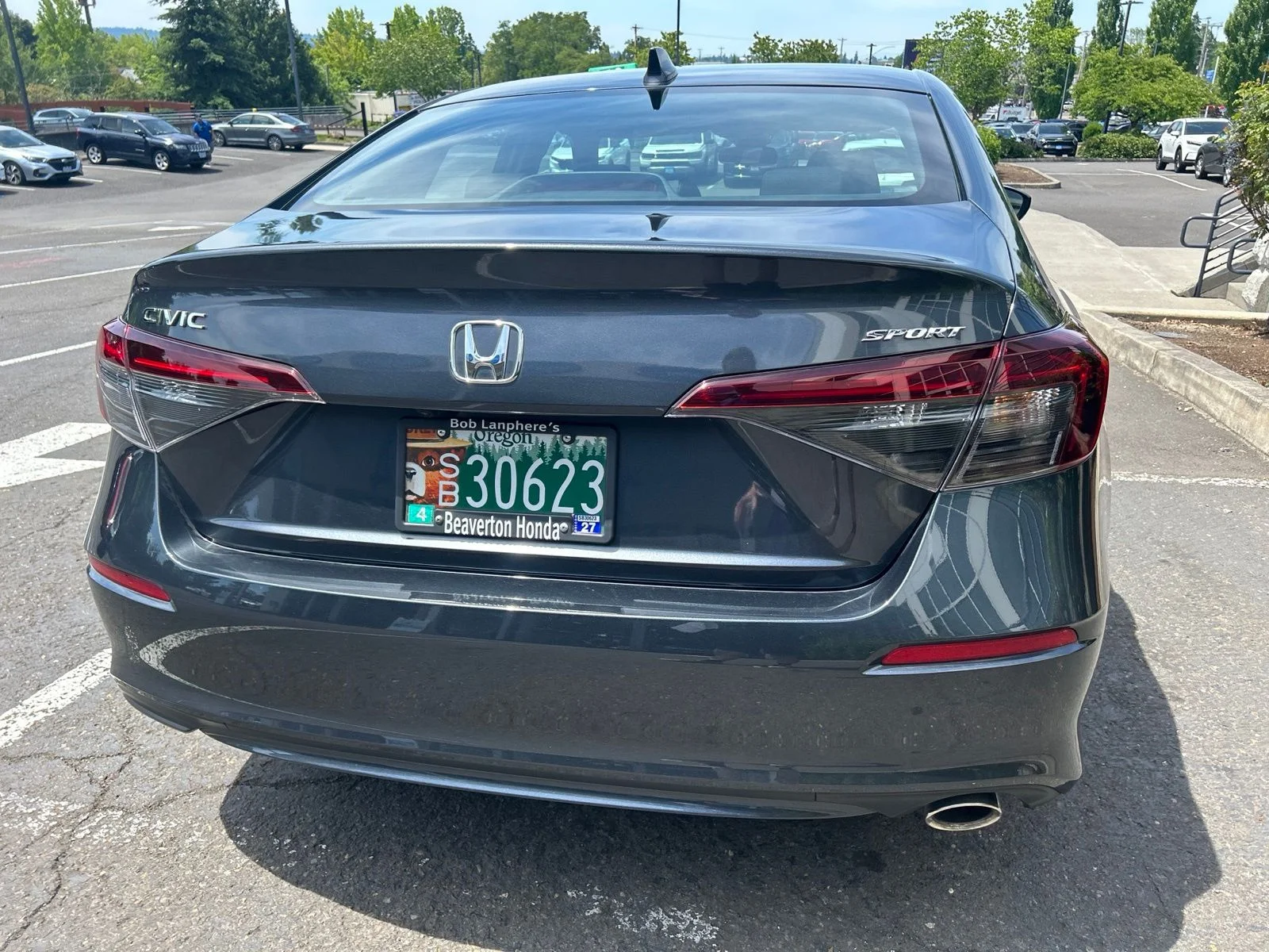 Used 2025 Meteorite Gray Metallic Honda Sport image 4