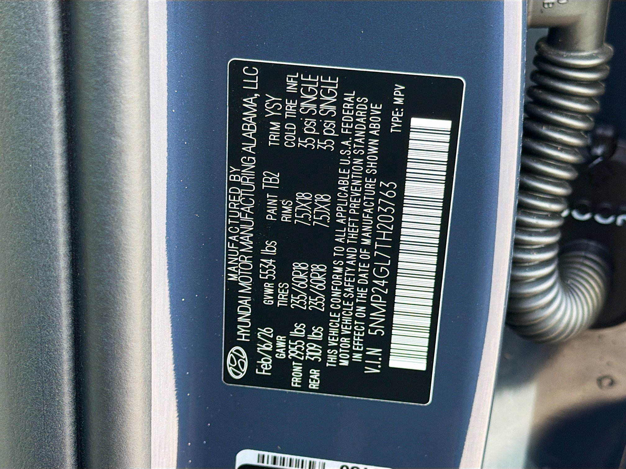 New 2026 Atlantis Blue Hyundai SEL FWD image 76