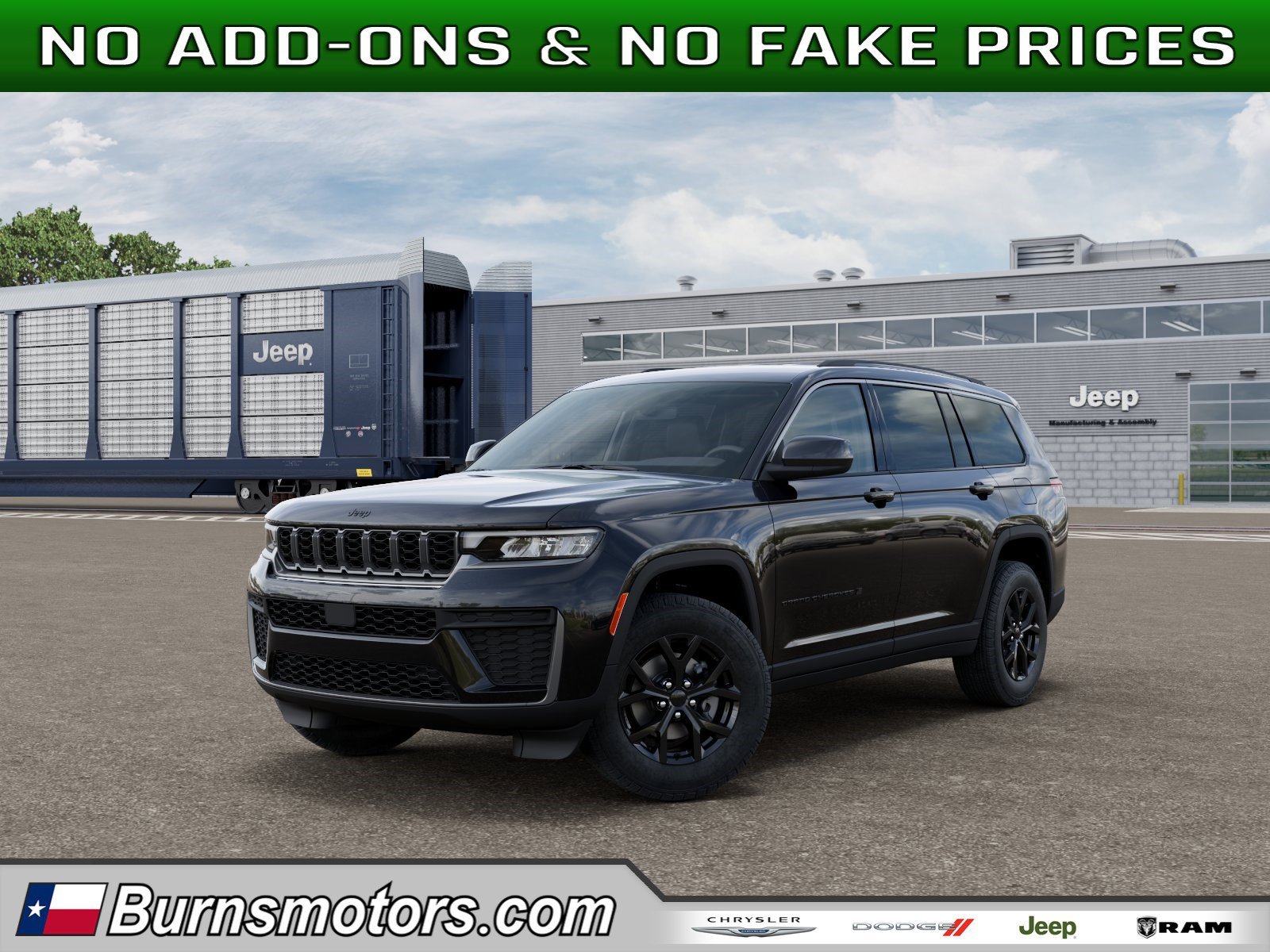 New 2026 Diamond Black Crystal Pearl-Coat Exterior Paint Jeep Laredo Altitude image 1