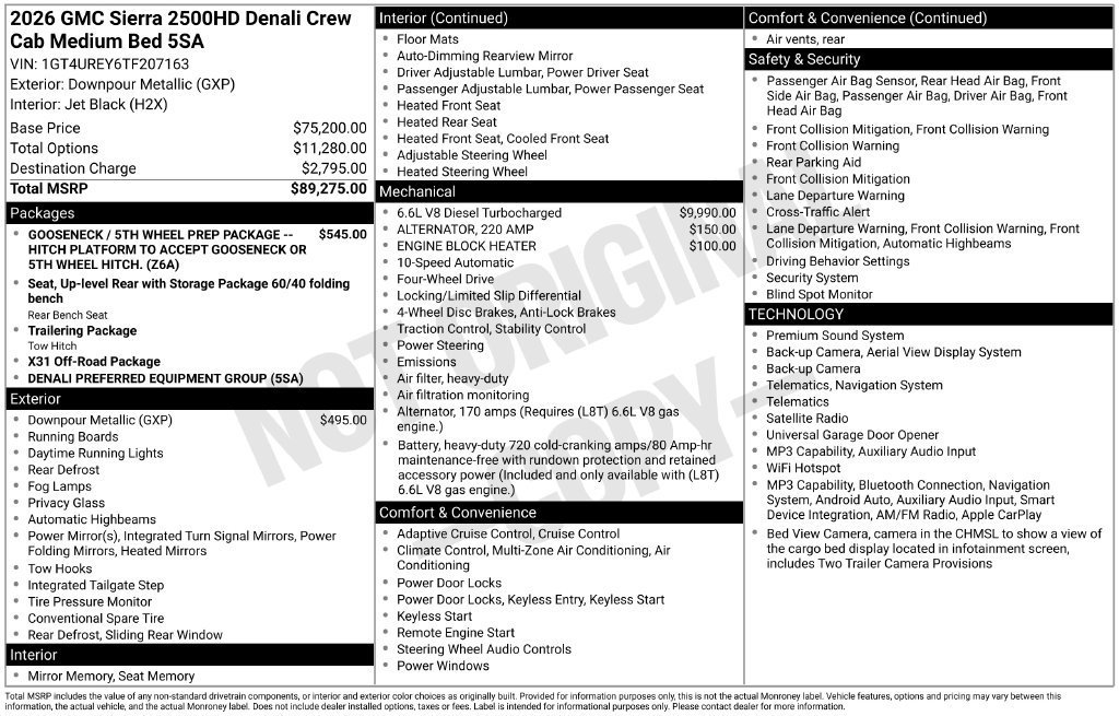 Certified Used 2026 Downpour Metallic GMC Denali image 9
