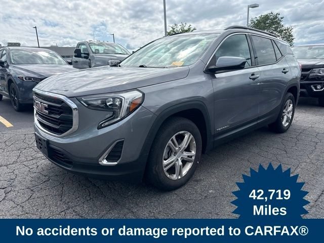 Used 2019 SATIN STEEL METALLIC GMC SLE image 1