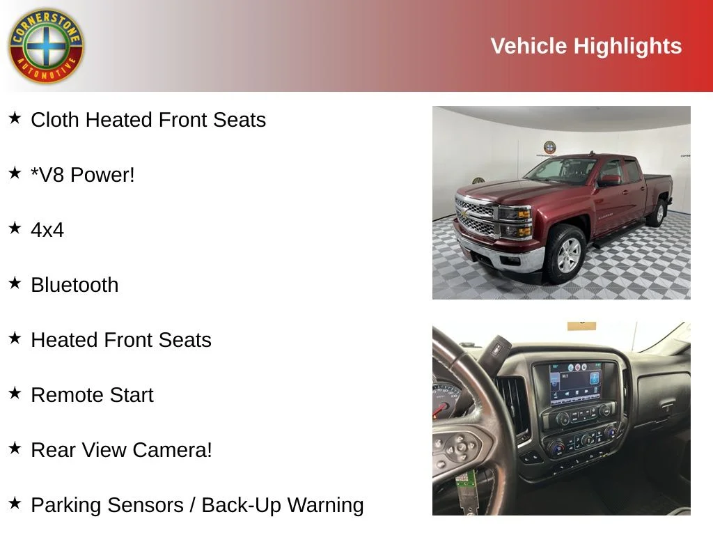 Used 2015 Chevrolet Silverado 1500 LT with VIN 1GCVKREC6FZ207276 for sale in Elk River, Minnesota