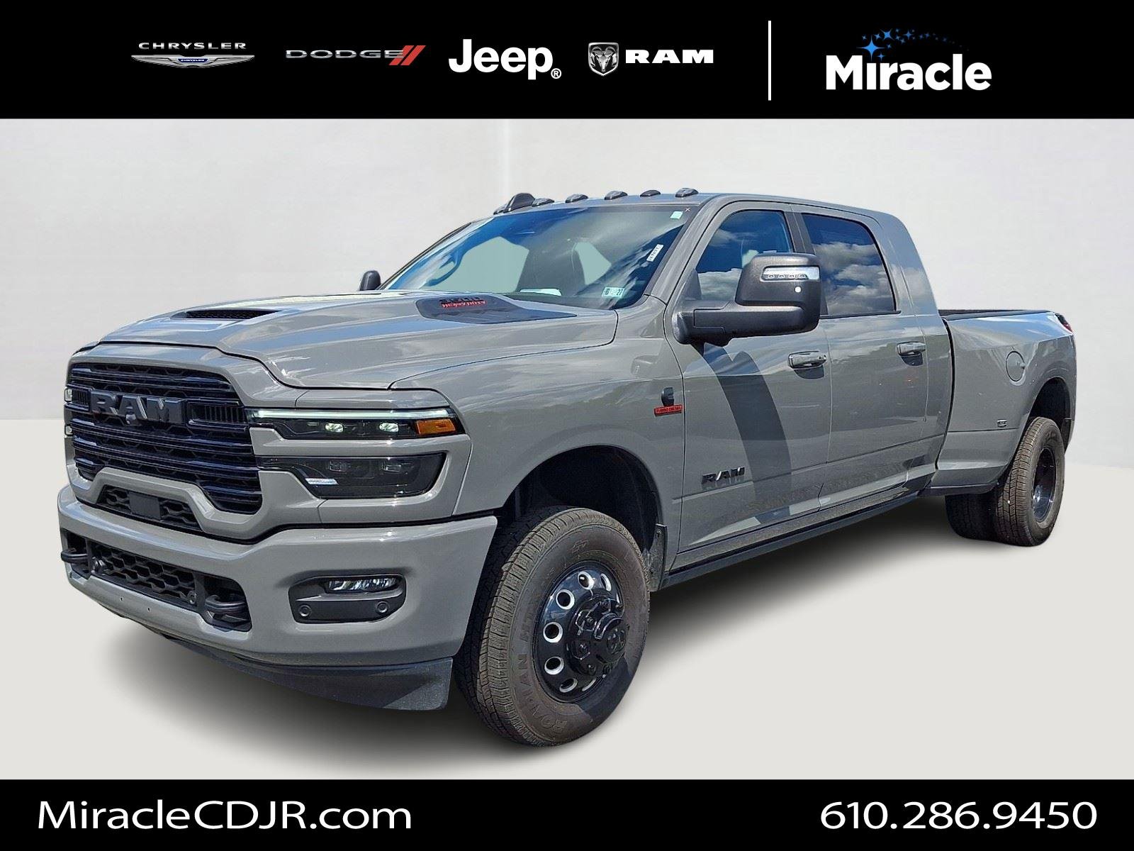 New 2026 Ceramic Gray Clear-Coat Exterior Paint RAM Laramie image 1