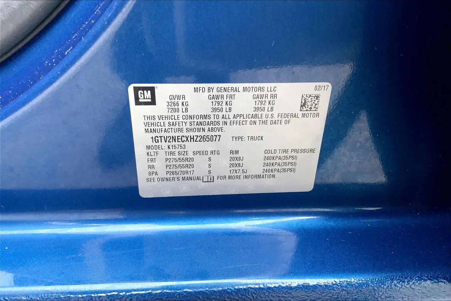 Certified Used 2017 Stone Blue Metallic GMC SLT image 34