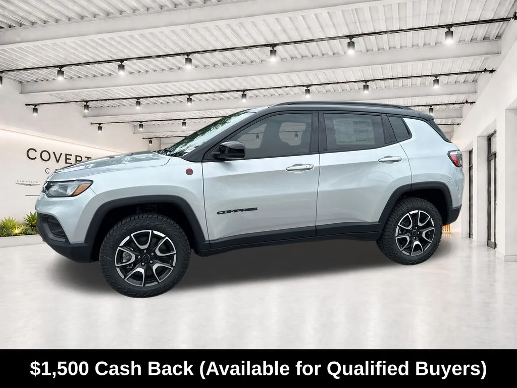 New 2026 Silver Zynith Metallic Clear-Coat Exterior Paint Jeep Trailhawk image 5