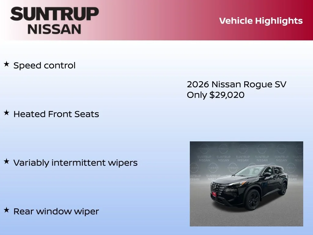 New 2026 Black Nissan SV image 30