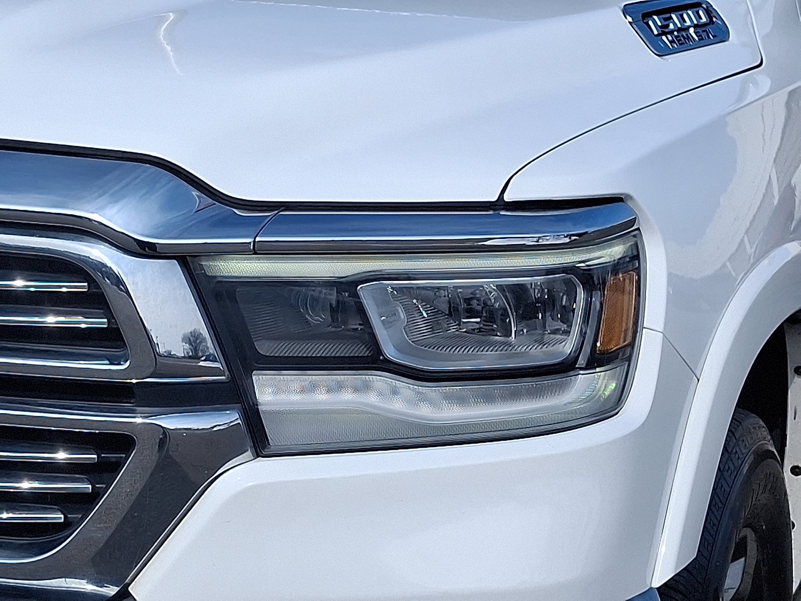 Used 2022 Bright White Clearcoat - PW7 Ram Laramie Crew Cab 4x4 5