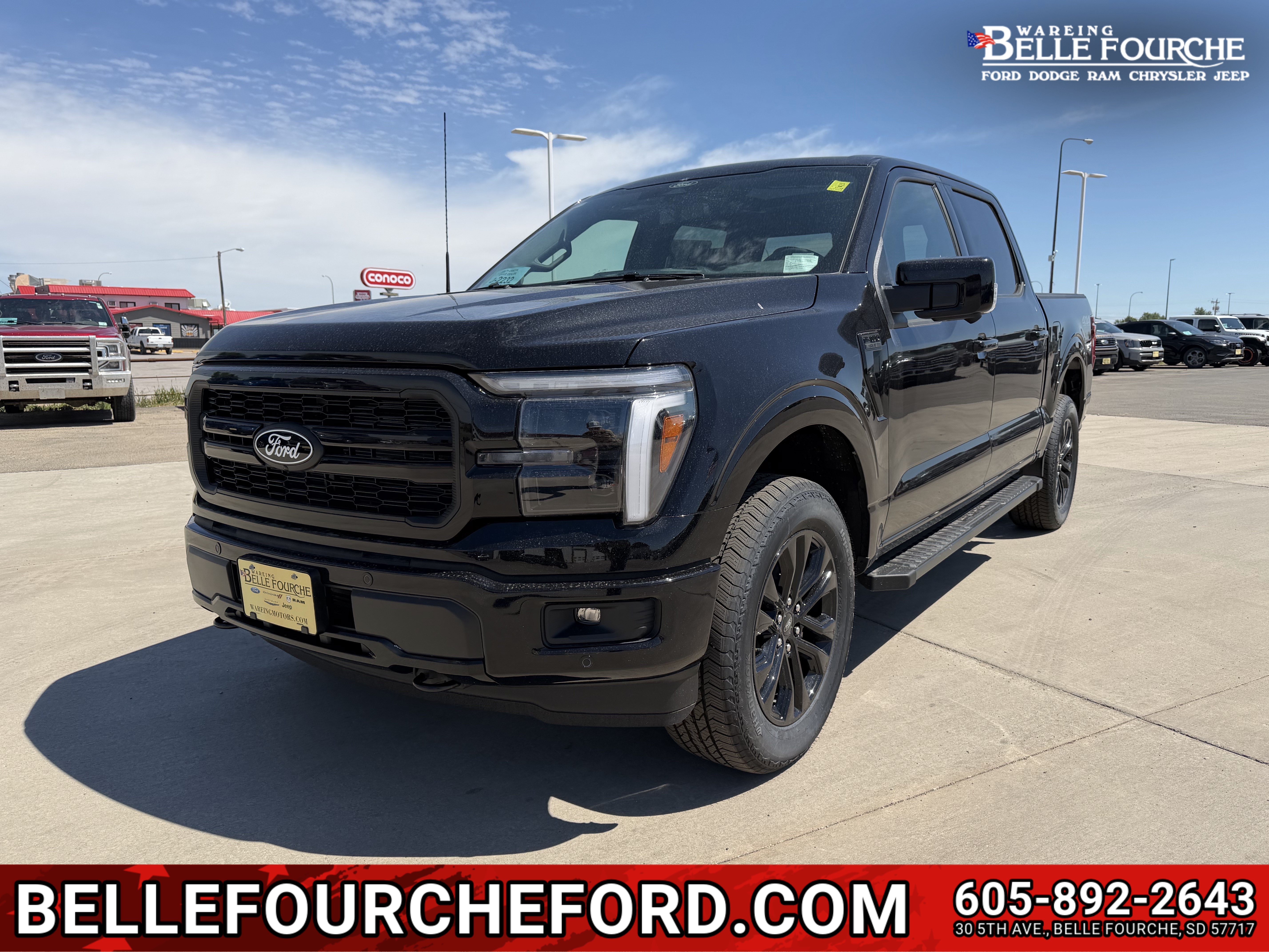 New 2026 Agate Black Metallic Ford LARIAT image 1