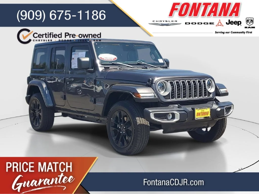 Used 2025 Gray Jeep Sahara 4xe image 1