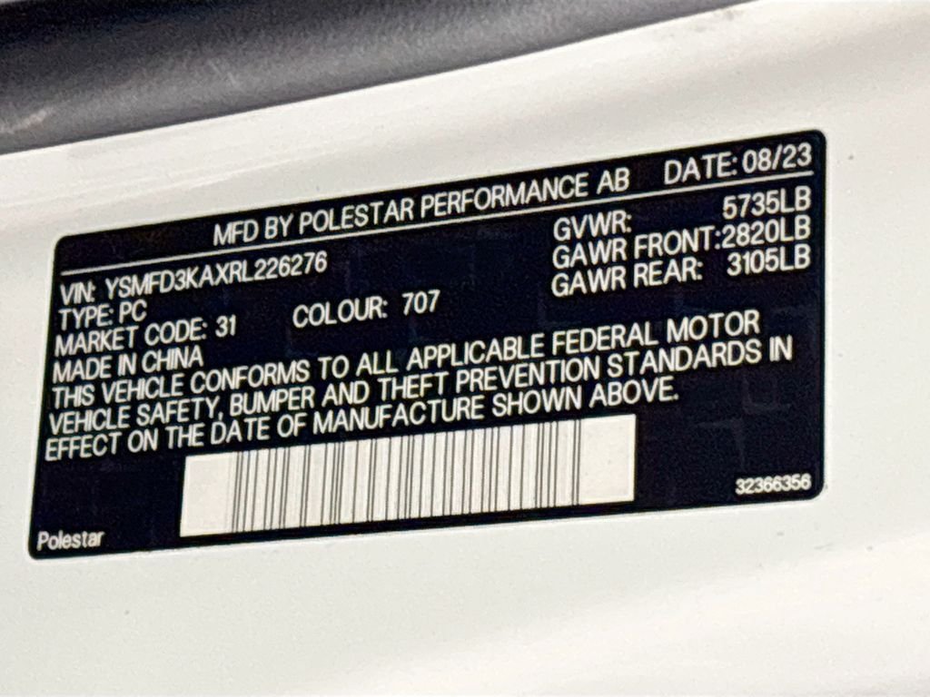 Used 2024 Snow Metallic Polestar Long Range Dual Motor image 26